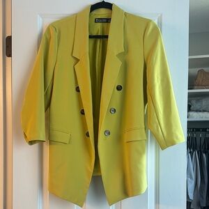 New York & Company Women's Yellow Blazer